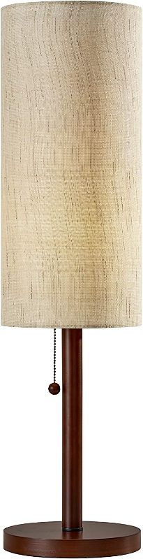 Photo 1 of Adesso 3337-15 Hamptons Table Lamp, 31 in, 60 W Incandescent/13W CFL, Walnut Eucalyptus Wood, 1 Table Lamp
