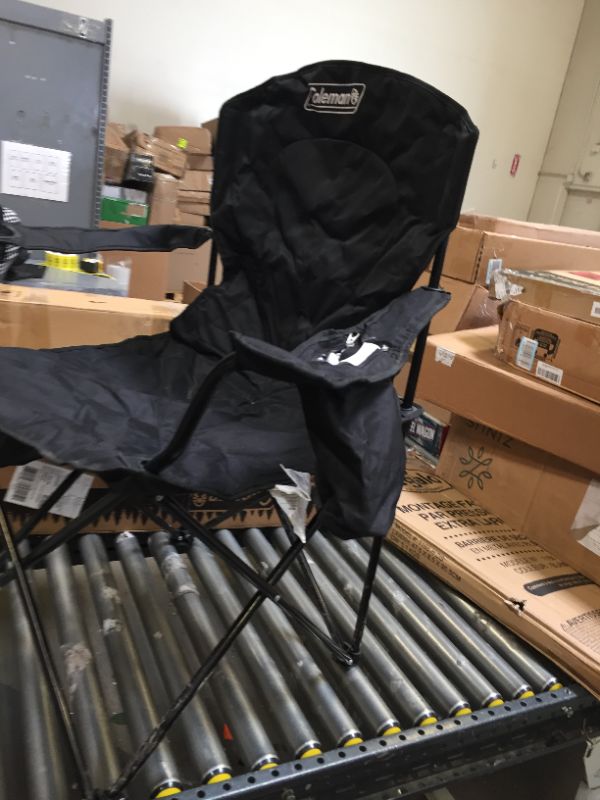 Photo 1 of Coleman Camping Chair with Built-in 4 Can Cooler----used and there is still sand on the chair -------

