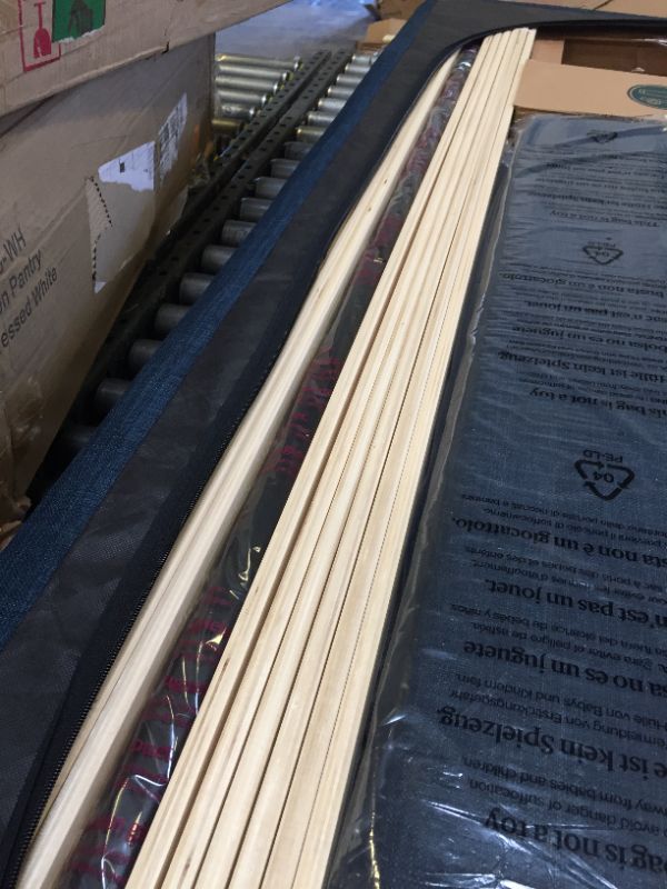 Photo 5 of ZINUS Omkaram Upholstered Platform Bed Frame / Mattress Foundation / Wood Slat Support / No Box Spring Needed / Easy Assembly, King
