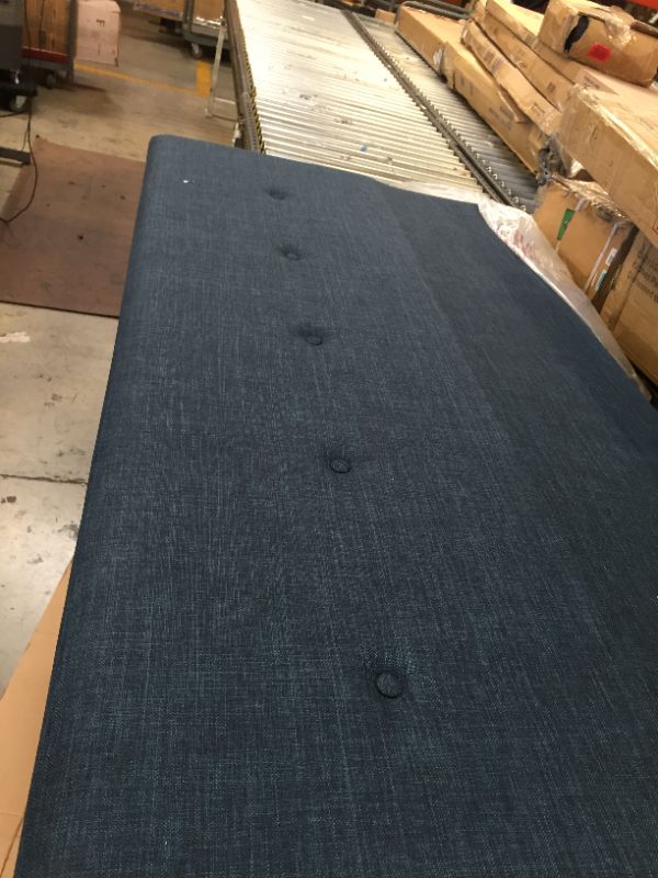 Photo 4 of ZINUS Omkaram Upholstered Platform Bed Frame / Mattress Foundation / Wood Slat Support / No Box Spring Needed / Easy Assembly, King
