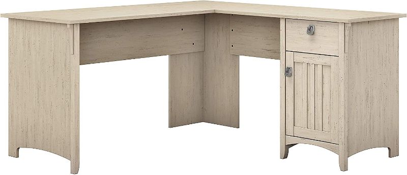 Photo 1 of Bush Furniture 60W L Shaped Desk with Storage-------box 2 of 2 ----------------missing box 1 0f  2
