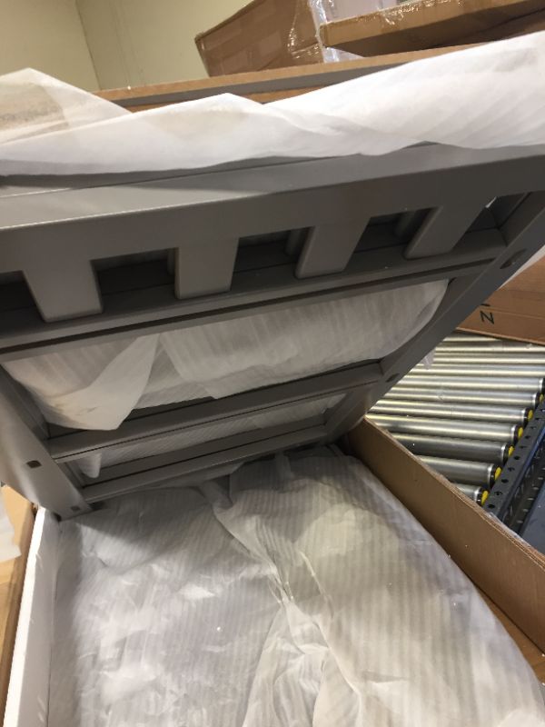 Photo 1 of Delta Children Infant Changing Table with Pad, Grey-----hardware missing --------
