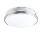 Photo 1 of Globe Electric Works with Alexa Smart 14" Silver Flush Mount - Brushed Steel Fin
