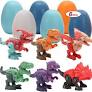 Photo 1 of 6 Pack 6 Jumbo Easter Eggs With Take Apart Dinosaur Toys