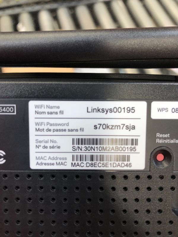 Photo 3 of Linksys WiFi 5 Router, Dual-Band, 1,500 Sq. ft Coverage, 10+ Devices, Parental Control, Supports Guest WiFi, Speeds up to (AC1200) 1.2Gbps - E5400
