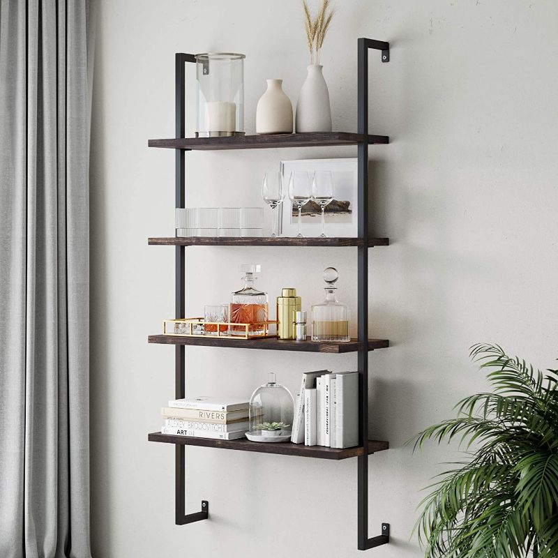 Photo 1 of IUTXY BOOKSHELF GOLD 4 TIER WALL. STOCK PHOTO FOR REFERENCE ONLY. DIFFERENT COLOR/STYLE THAN STOCK PHOTO. 