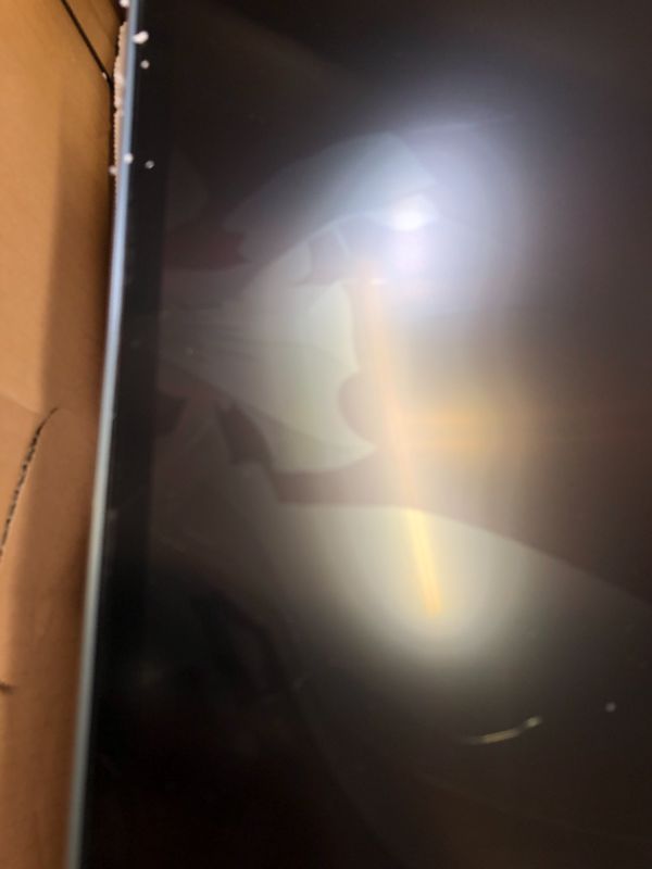 Photo 6 of Samsung 49 inch Class Wide Screen Qled Gaming Quantum Dot (3840x1080) Monitor - Lc49rg90ssnx/za, Gray MAJOR LCD DAAMGE. BUBBLE/CRACK. DAMAGED THROUGH SHIPPING ALL OTHER CORDS AND PARTS SEALED. 