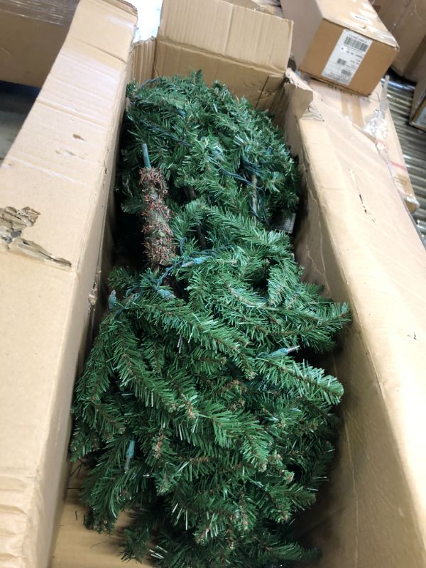 Photo 2 of 9ft Unlit Pencil Kingswood Fir Artificial Christmas Tree - National Tree Company BOX 1 OF 2, REQUIRES OTHER BOX FOR COMPLETE ASSMEBLY. 

