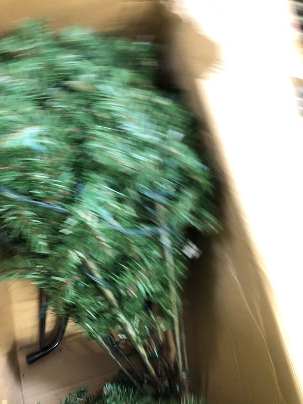 Photo 3 of 9ft Unlit Pencil Kingswood Fir Artificial Christmas Tree - National Tree Company BOX 1 OF 2, REQUIRES OTHER BOX FOR COMPLETE ASSMEBLY. 

