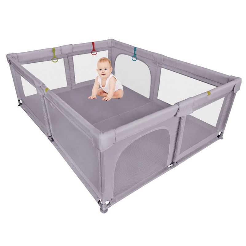 Photo 1 of Baby Playpen Portable Kids Safety Play Center Yard Home Indoor Fence Anti-Fall Play Pen, Playpens for Babies, Extra Large Playard, Anti-Fall Playpen
