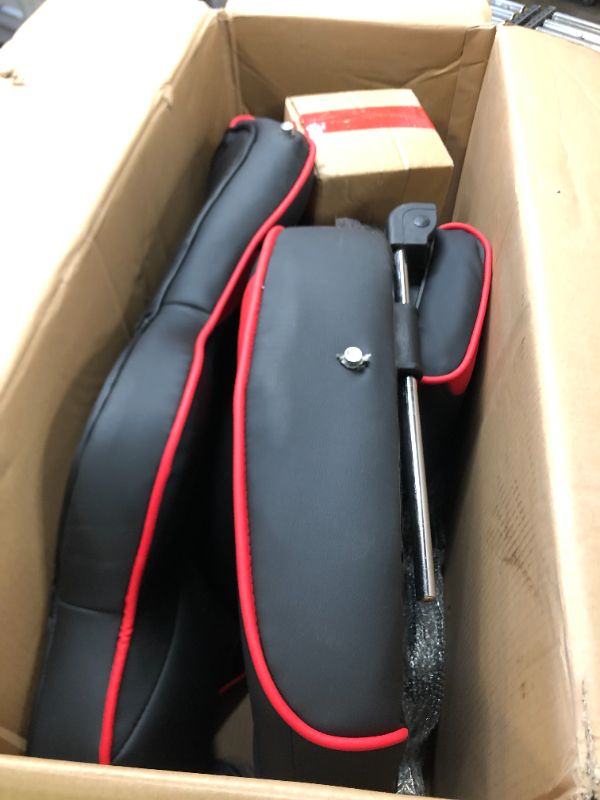 Photo 1 of RESPAWN 110 Racing Style Gaming Chair, Reclining Ergonomic Chair with Footrest, in Red
