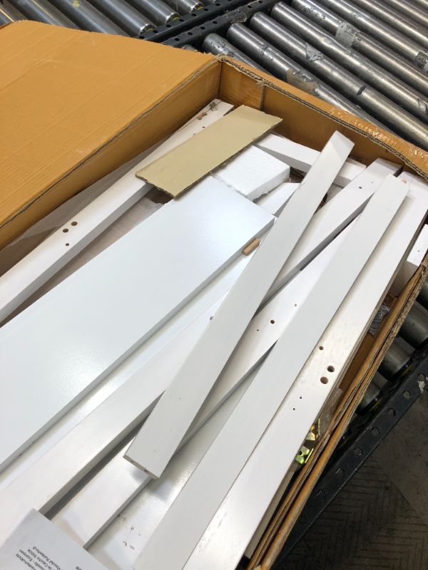 Photo 3 of Amazon Basics Modern 5-Tier Ladder Bookshelf Organizer with Solid Rubber Wood Frame