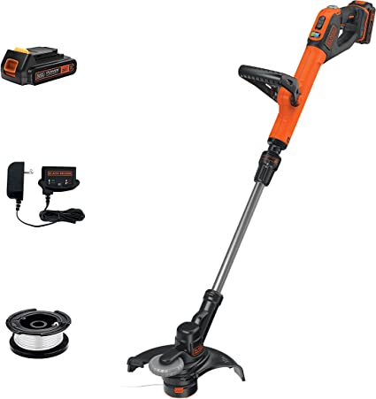 Photo 1 of BLACK+DECKER 20V Max String Trimmer/Edger, 12-Inch (LSTE525)
USED DIRTY. MISSING CHARGER AND SPLASH GUARD. COMES WITH 2 BATTERIES.