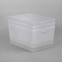 Photo 1 of 3ct Large Plastic Rectangle Storage Bin Clear - 

