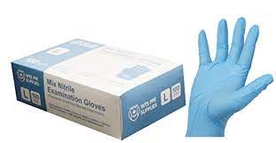Photo 1 of Mix Nitrile Examination Gloves -Large Size -100 pcs ,Latex Free ,Powder Free pack of 10