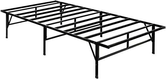 Photo 1 of ZINUS SmartBase Compack Mattress Foundation / 14 Inch Metal Bed Frame / No Box Spring Needed / Sturdy Steel Slat Support, Twin
