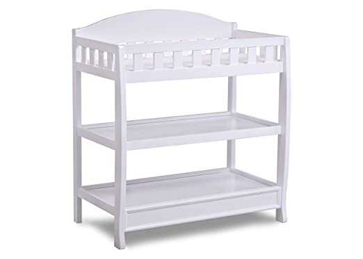 Photo 2 of Delta Children Infant Changing Table with Pad, White
