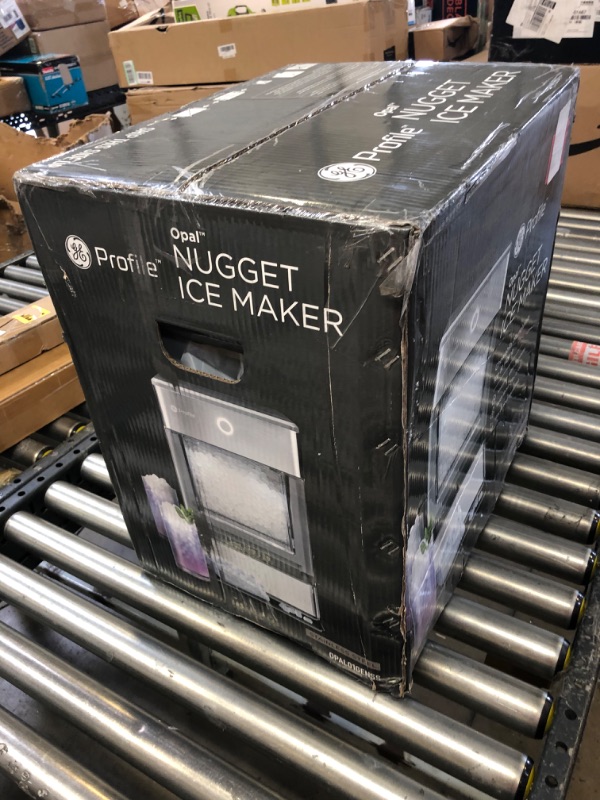 Photo 2 of GE Profile 24 lb. Portable Nugget Ice Maker in Stainless Steel, Silver