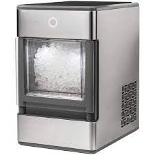 Photo 1 of GE Profile 24 lb. Portable Nugget Ice Maker in Stainless Steel, Silver