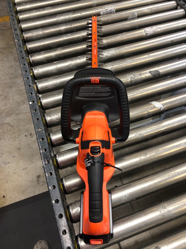 Photo 3 of BLACK+DECKER 22" 20V MAX Hedge Trimmer - Orange