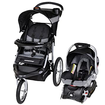 Photo 2 of Baby Trend Expedition Jogger Travel System, Millennium White
