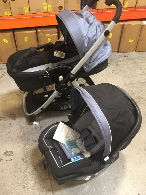Photo 1 of Graco Modes Pramette Travel System, Includes Baby Stroller with True Pram Mode, Reversible Seat, One Hand Fold, Extra Storage, Child Tray and SnugRide 35 Infant Car Seat, Ontario

