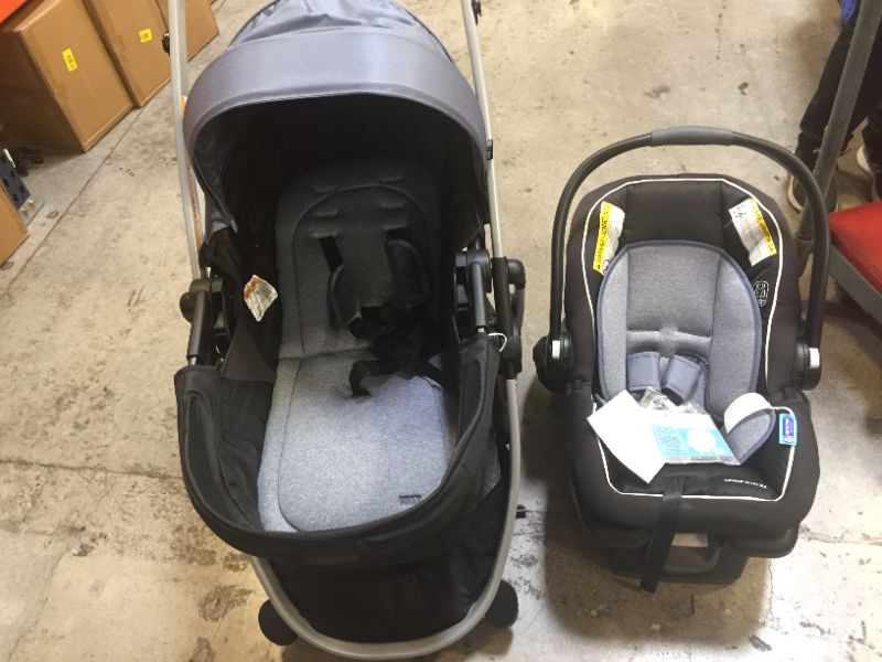 Photo 1 of Graco Modes Pramette Travel System, Includes Baby Stroller with True Pram Mode, Reversible Seat, One Hand Fold, Extra Storage, Child Tray and SnugRide 35 Infant Car Seat, Ontario
