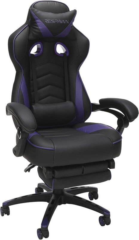 Photo 2 of OFM RESPAWN Reclining Gaming Chair/footrest PURPL