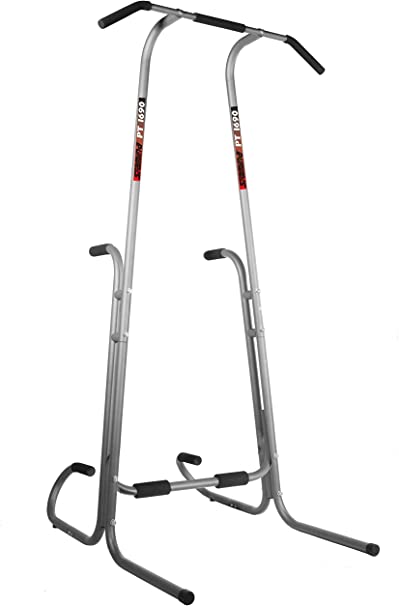 Photo 1 of Stamina Power Tower 1690 Pull Up Bar Dip Station w/ Smart Workout App - Pull Up Tower & Dip Bar for Home Gym Functional Strength Training Workout Equipment
