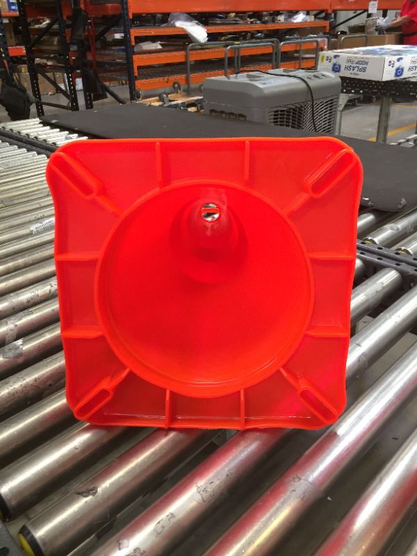 Photo 3 of  28'' inch Traffic Safety Cone with Reflective Collars, Unbreakable PVC Orange Construction Cones for Home Road Parking Use