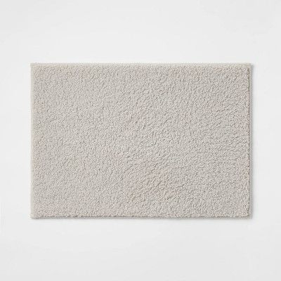 Photo 1 of 17"x24" Boucle Memory Foam Bath Rug Light Gray - Room Essentials™ 
4PACK