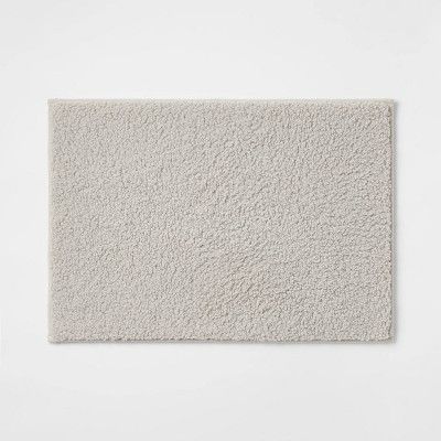 Photo 1 of 17"x24" Boucle Memory Foam Bath Rug Light Gray - Room Essentials™ 
4pack