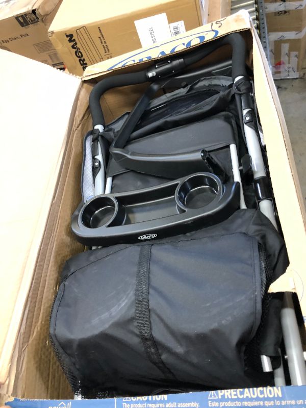 Photo 3 of Graco DuoGlider Double Stroller | Lightweight Double Stroller with Tandem Seating, Glacier

