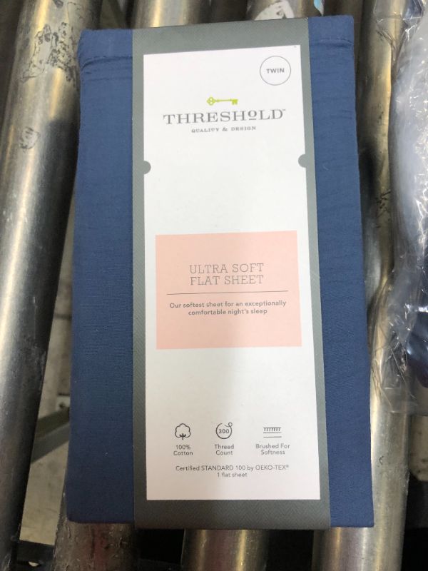 Photo 2 of 300 Thread Count Ultra Soft Flat Sheet - Threshold™
TWIN
