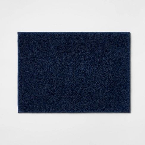 Photo 1 of 17"x24" Boucle Memory Foam Bath Rug Navy - Room Essentials™
4PACK