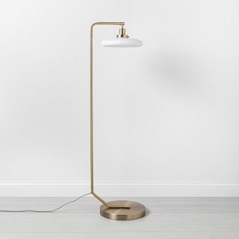 Photo 1 of Brass Floor Lamp (Includes LED Light Bulb) - Hearth & Hand™ with Magnolia

