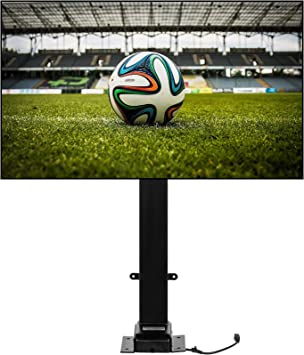 Photo 1 of VEVOR Swivel Motorized TV Lift Stroke Length 40 Inch Motorized TV Mount Fit for 32-70 Inch TV Lift with Remote Control Height Adjustable 28.74-68.11 Inch,Load Capacity 154 Lbs,Manual Swivel L/R 30°
