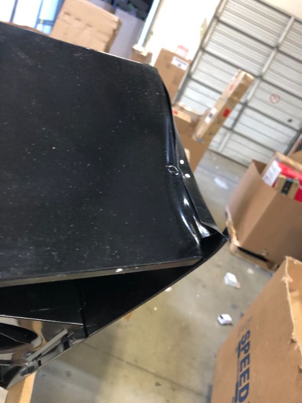 Photo 1 of Broan-NuTone 40000 Series 30 in. Under Cabinet Range Hood with Light in Black --- DAMAGE TO CORNERS 