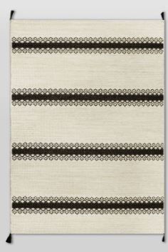 Photo 1 of 5' x 7' Outdoor Rug Argyle Stripe Black - Threshold™

