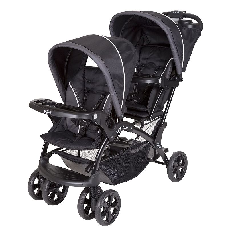 Photo 1 of Baby Trend Sit and Stand Double Stroller, Onyx---ITEM IS DIRT/HAS SCRTACHES---
