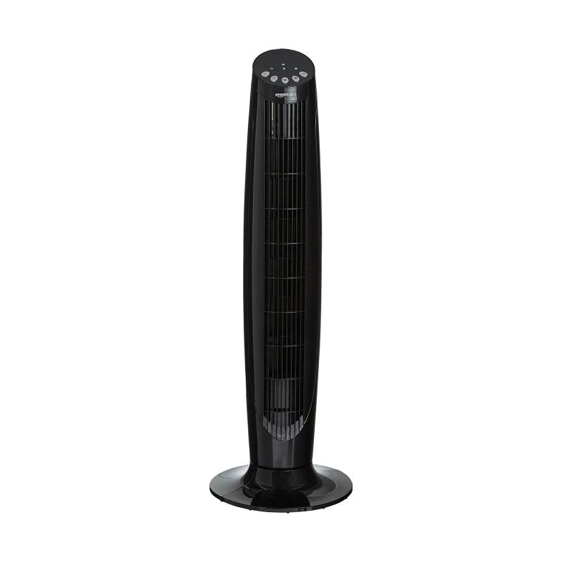 Photo 1 of Amazon Basics Digital Oscillating 3 Speed Tower Fan with Remote
