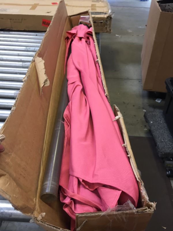 Photo 1 of 9FT PATIO UMBRELLA ORANGE/RED COLORED 