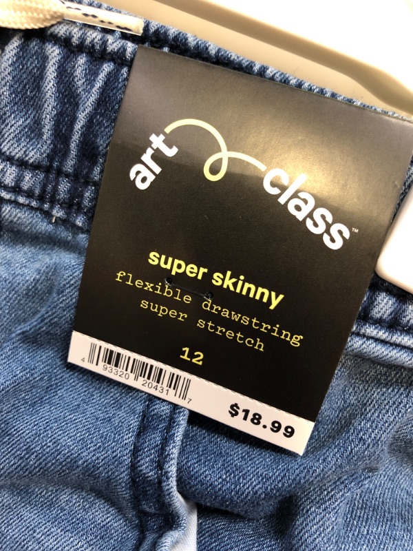 Photo 3 of Boys' Super Skinny Pull-On Jeans - art class™ Blue
SIZE 12
PACK OF 9