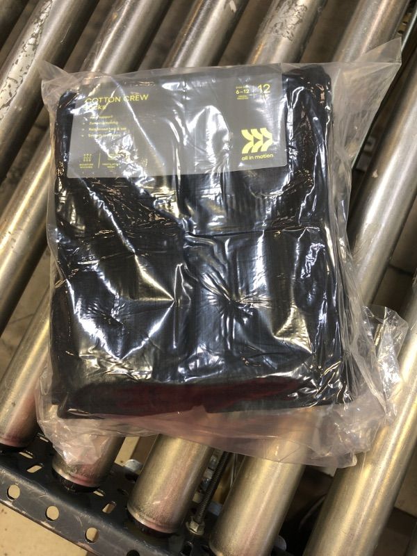Photo 1 of Men's Crew Cushion Athletic Socks 12pk - All in Motion™ Black 6-12


