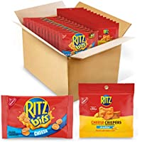 Photo 1 of 48-Pack RITZ Bits Cheese Crackers & RITZ Cheese Crispers Variety Pack BEST BY MAY 2022