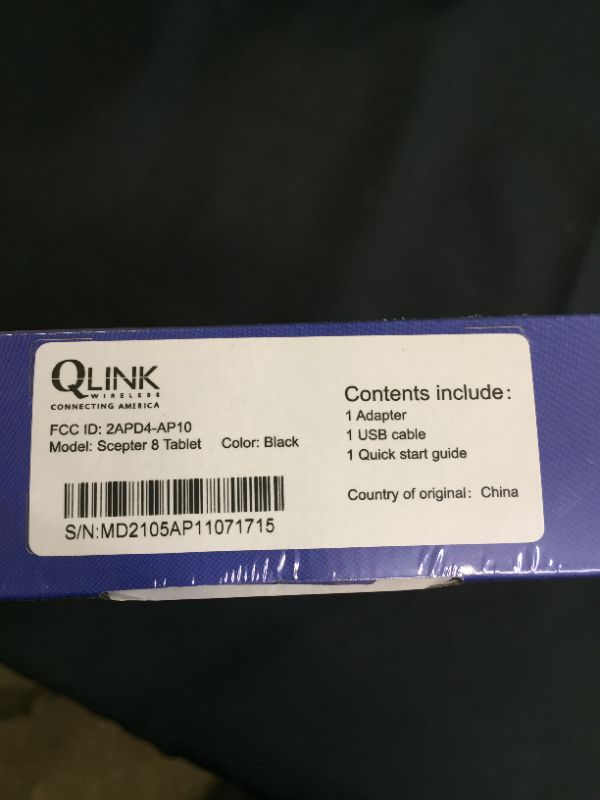 Photo 4 of Q Link Wireless Scepter 8" (FACTORY SEALED BRAND NEW)