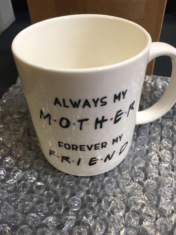 Photo 3 of CIOEY Coffee Mug Gift from Daughter Son-Always My Mother Forever My Friend-Friends Peephole Frame Mug Cute Mother's Day Gift Birthday Christmas Present for Mom Fun Novelty Cup White 11 Oz
