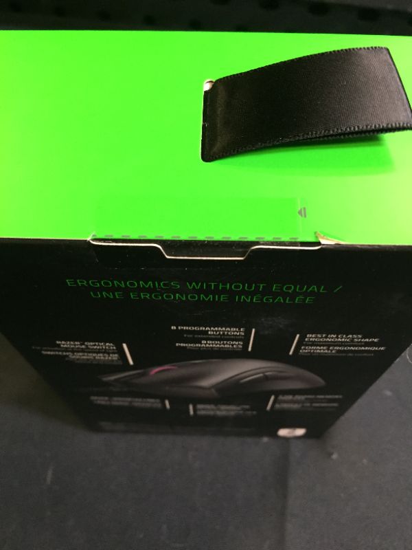 Photo 4 of Razer DeathAdder V2 Gaming Mouse: 20K DPI Optical Sensor - Fastest Gaming Mouse Switch - Chroma RGB Lighting - 8 Programmable Buttons - Rubberized Side Grips - Classic Black
