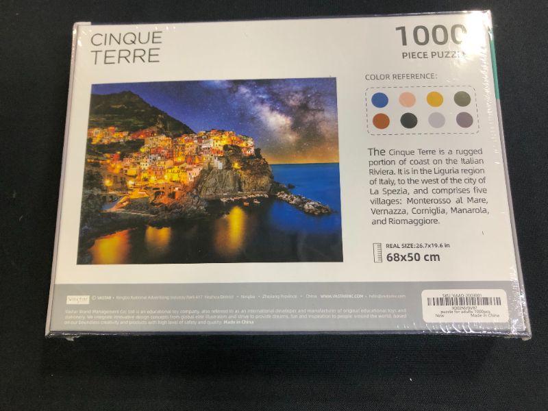 Photo 2 of VASTAR 1000 Piece Jigsaw Puzzle for Adults - Cinque Terre - Puzzle 1000 Piece for Adults Decompression Intellectual