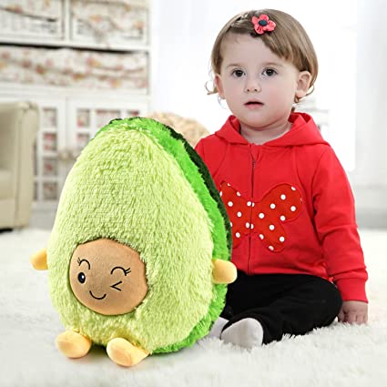 Photo 1 of Avocado Plush Stuffed Animals 16 Inch Hugging Pillow, Super Soft, Kawaii Avocado Gift for Girl and Boy, WANGGOOH.
